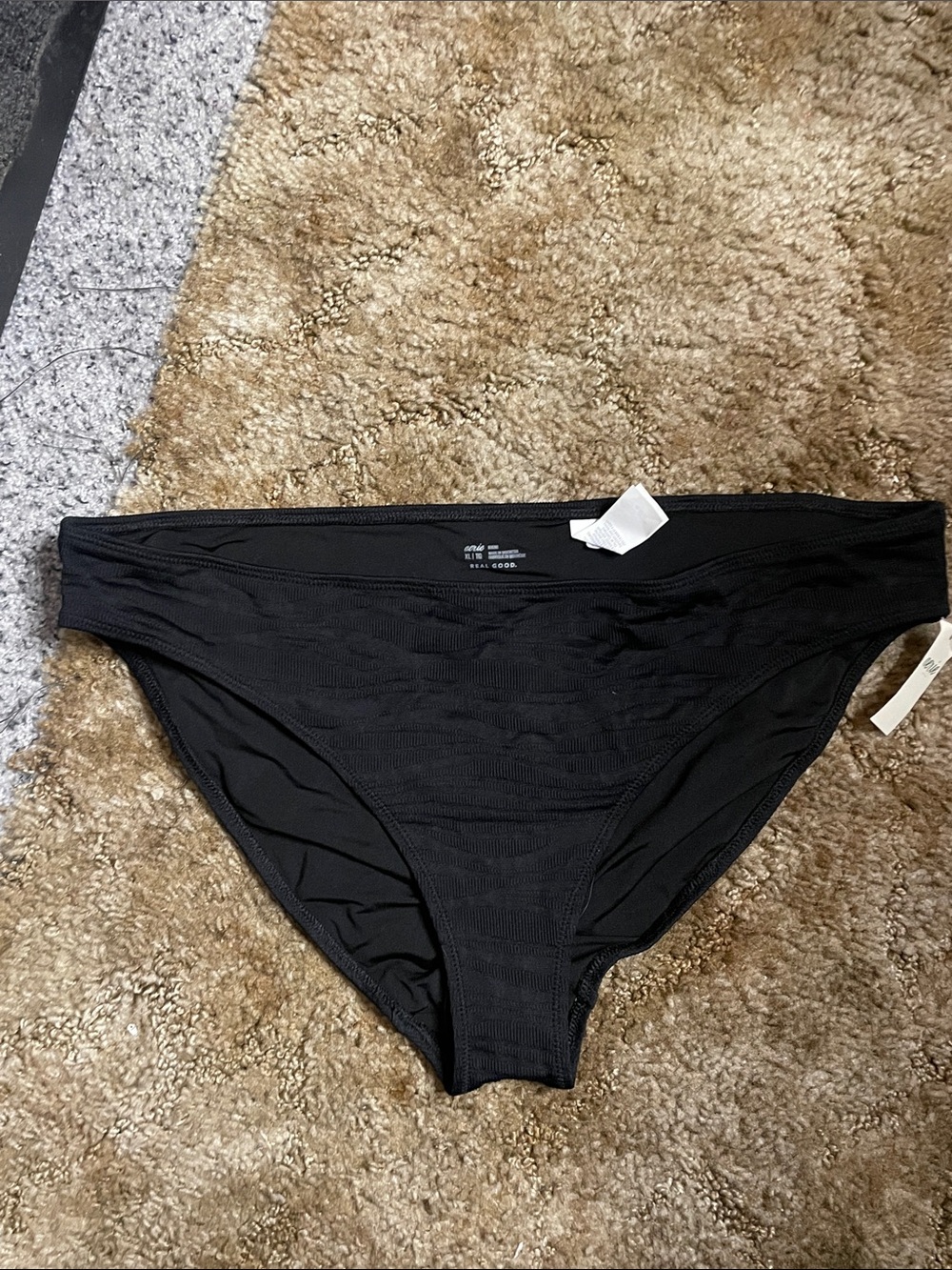NWT Aerie Black Bikini Bottom Size XL